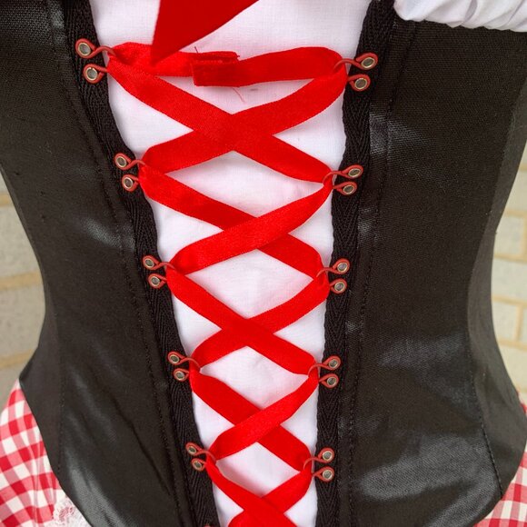 LEG AVENUE PIRATE WENCH / LITTLE RED RIDING HOOD DRESS ADULT COSTUME SIZE S - Picture 8 of 13